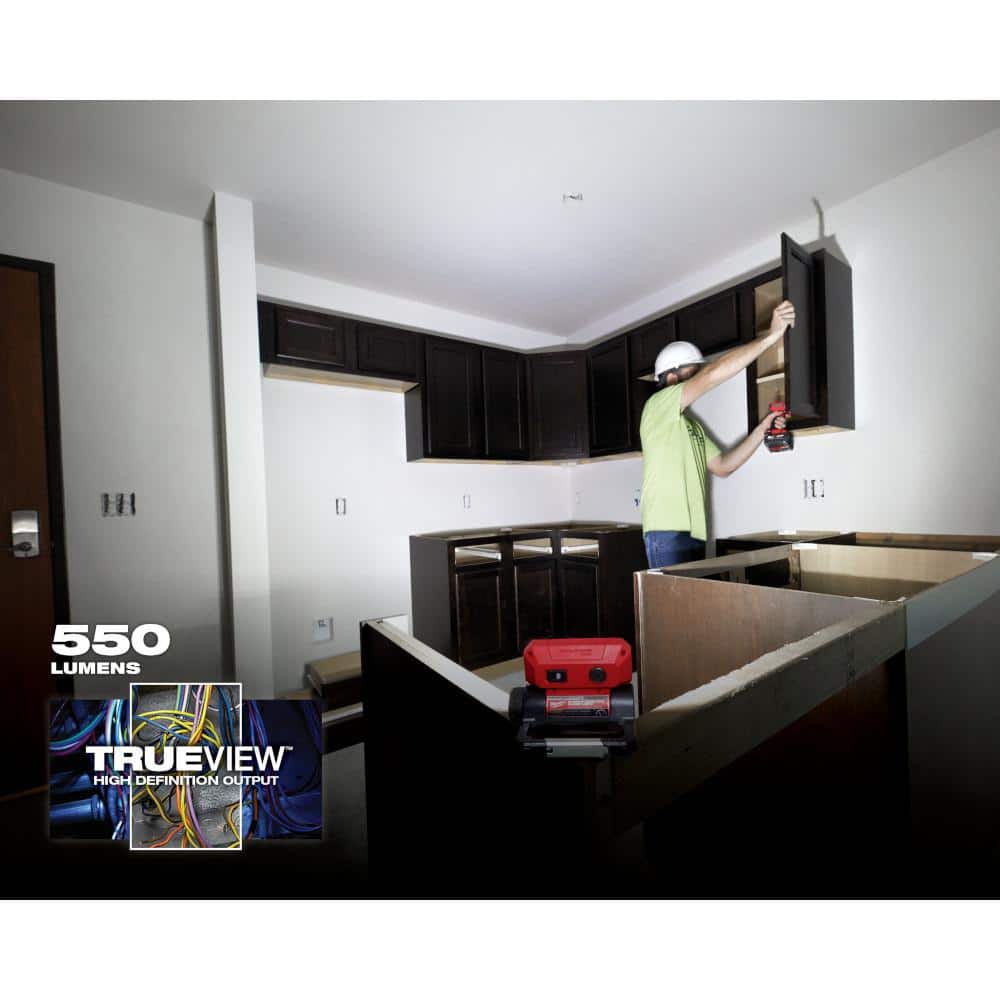 550 Lumens LED REDLITHIUM USB Pivoting Flood Light with Extra USB 3.0 Ah Battery - Hercitys