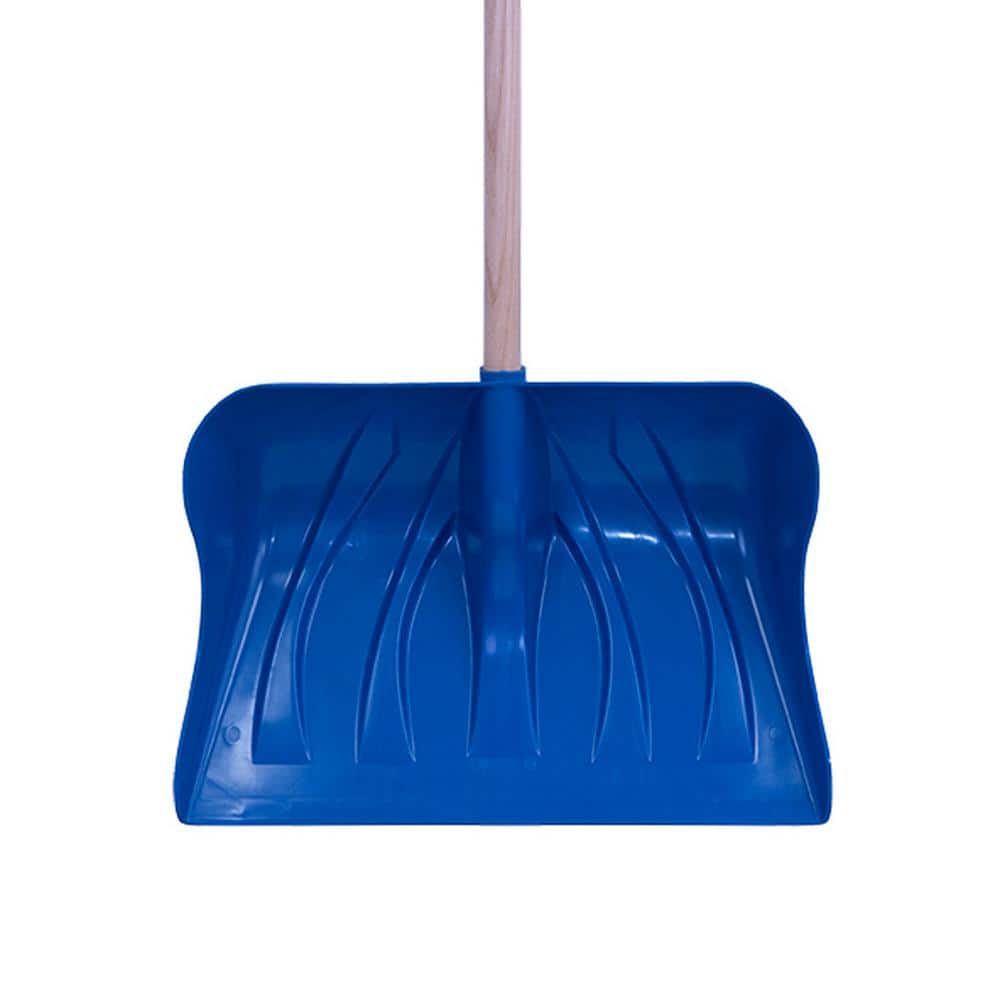 36 in. Wood Handle Plastic Snow Shovel - Hercitys