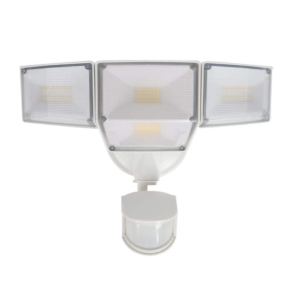 475-Watt equivalent 9000 Lumen 180° White Motion Sensing Integrated LED Flood Light - Hercitys