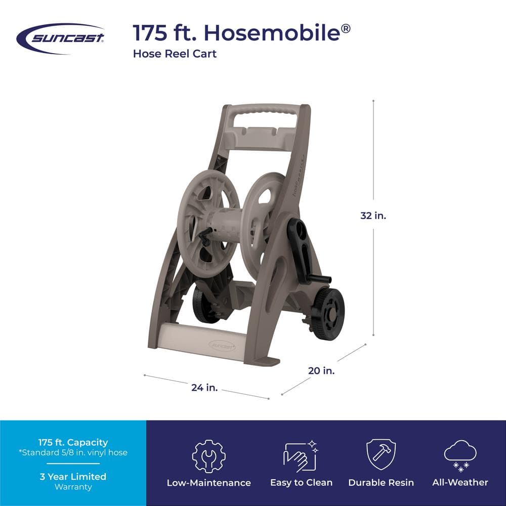 175 ft. Hose Reel Mobile Cart - Hercitys