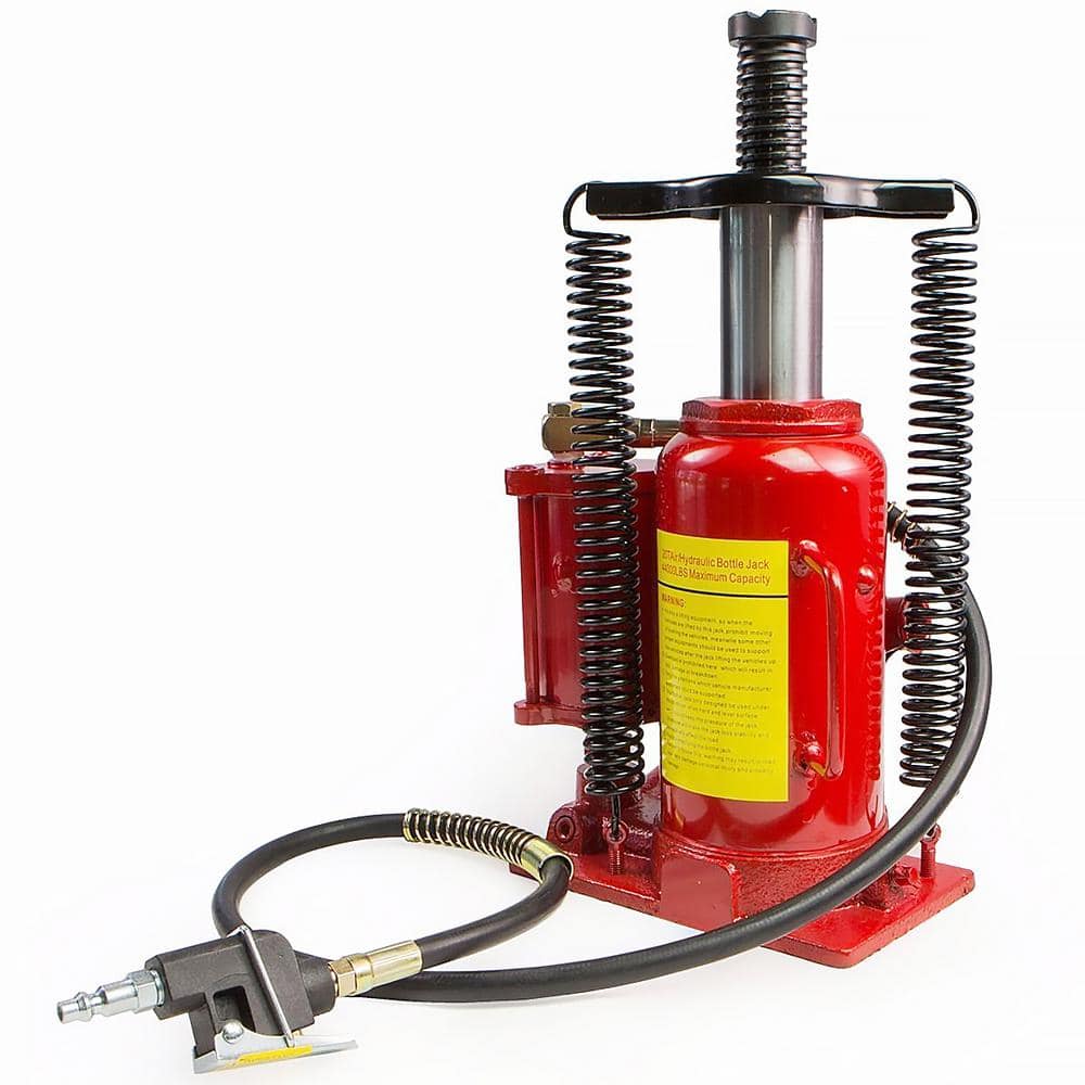 20-Ton Heavy-Duty Air Hydraulic Bottle Jack Manual Lifts Hoist - Hercitys
