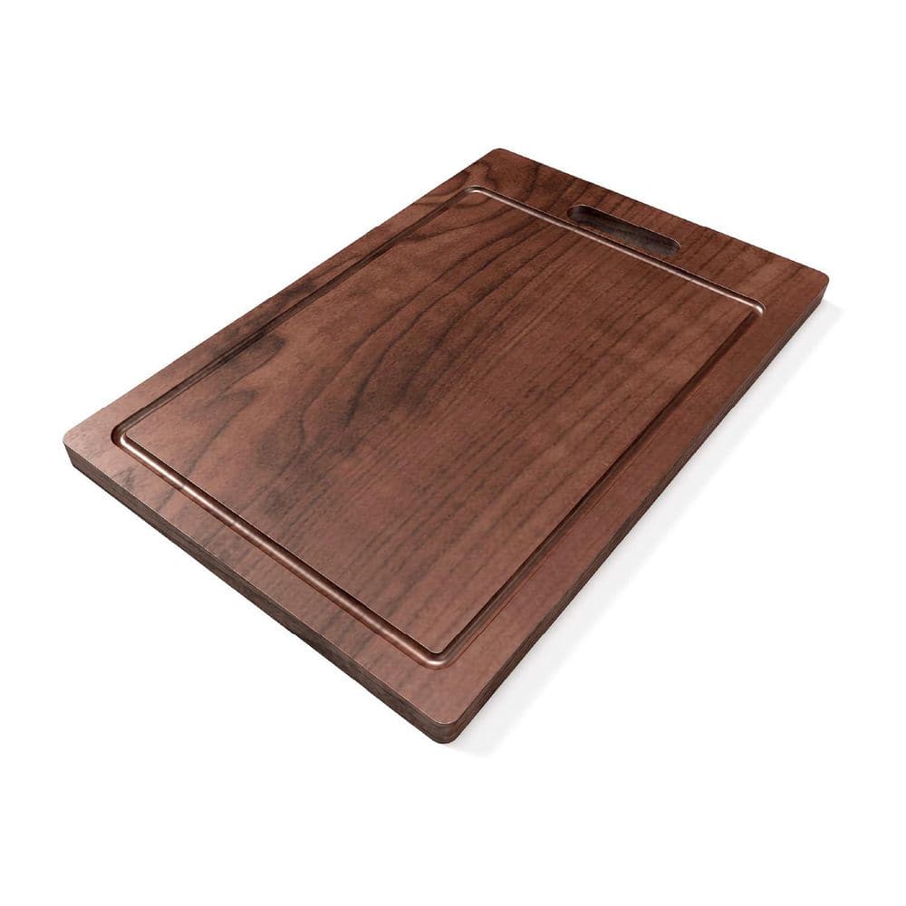 16.8 in. x 11 in. x 0.9 in. Rectangle Mahogany Hardwood Solid Cutting Board for Workstation Kitchen Sinks - Hercitys