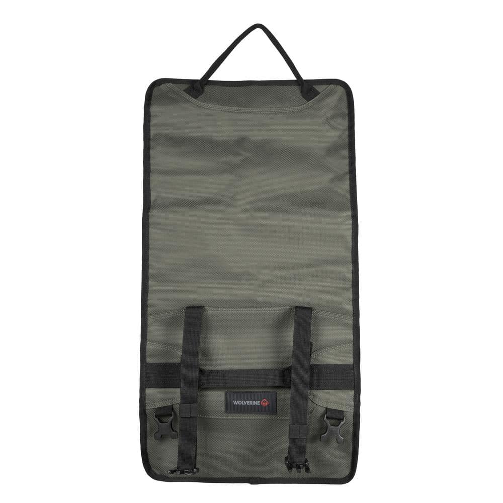 28 in. 16 Pocket Gunmetal Industrial Grade Nailhead Nylon Utility Roll - Hercitys