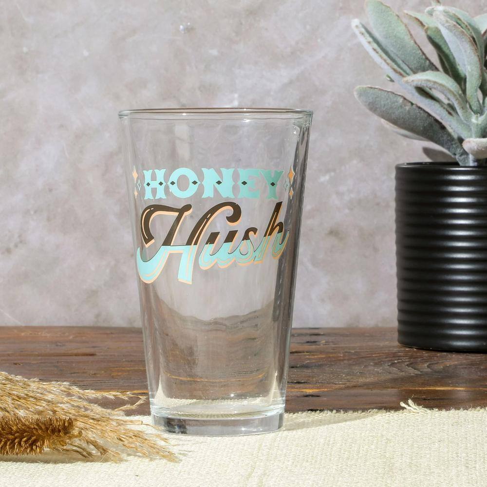 4-Piece 16 oz. Glass Honey Hush Tumbler Set - Hercitys