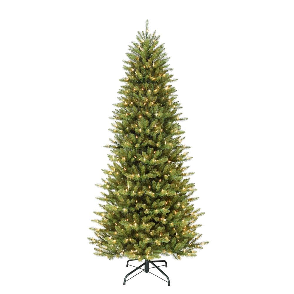4.5 ft. Prelit Incandescent Slim Fraser Fir Artificial Christmas Tree with 150 UL Clear Lights - Hercitys