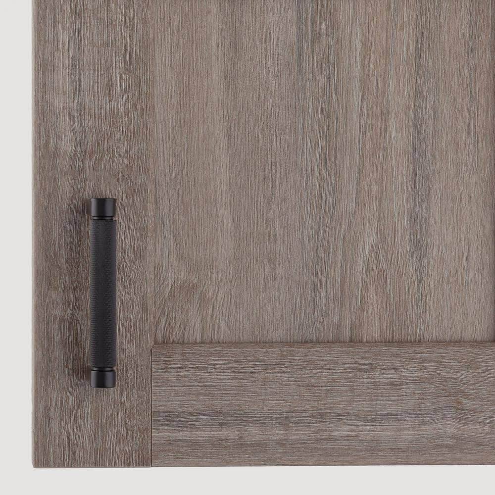 5-Pack Kent Knurled 4 in. (102 mm) Center-to-Center Industrial Matte Black Bar Drawer Pull - Hercitys