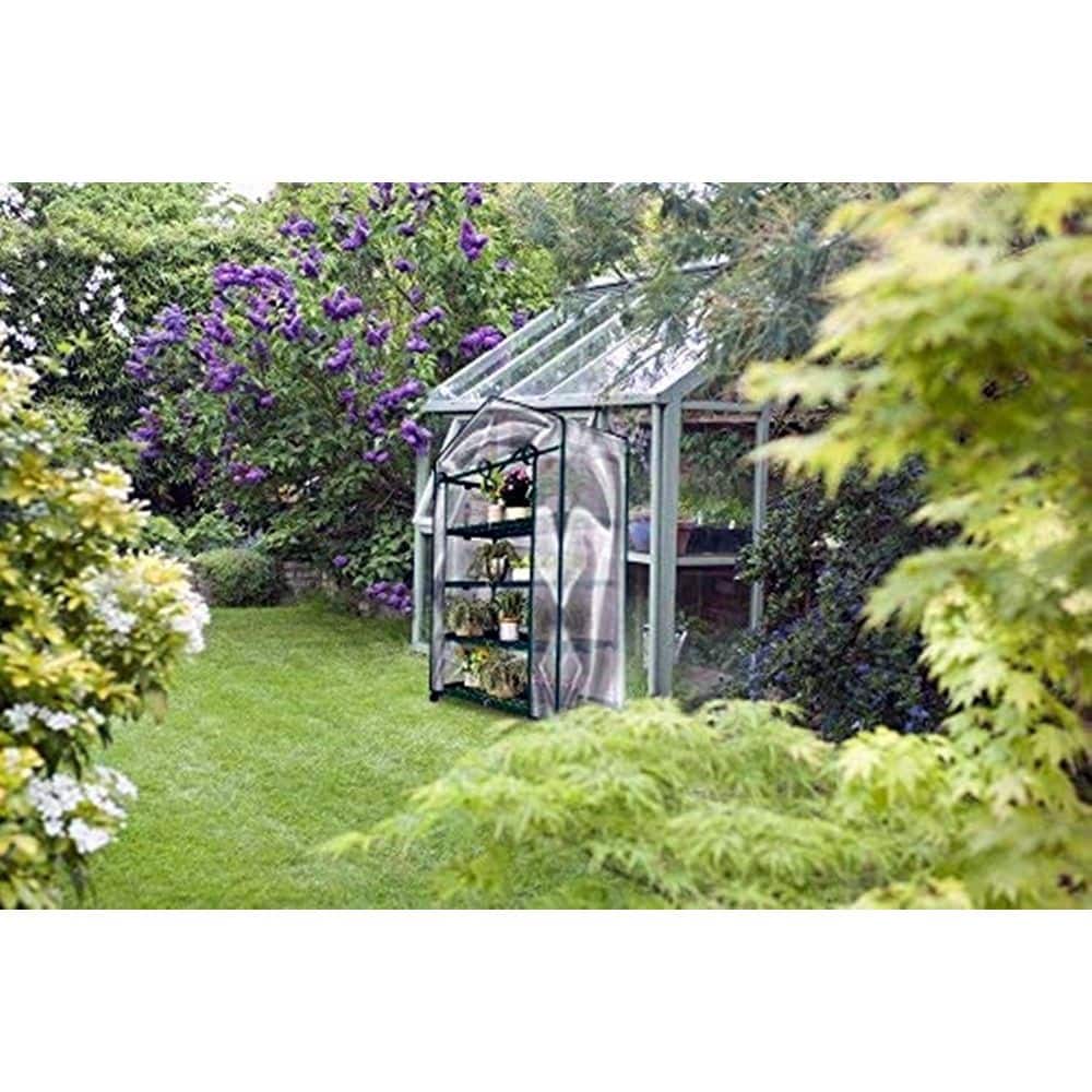 2 ft. x 1 ft. x 5 ft. Walk-In Clear Grow Tent, 4-Tier Shelves, Mini Plant Greenhouse - Hercitys