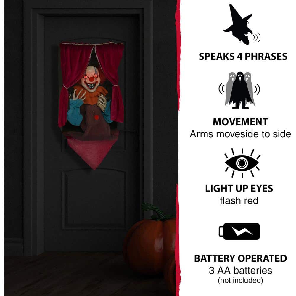 27 in. Touch Activated Animatronic Clown - Hercitys