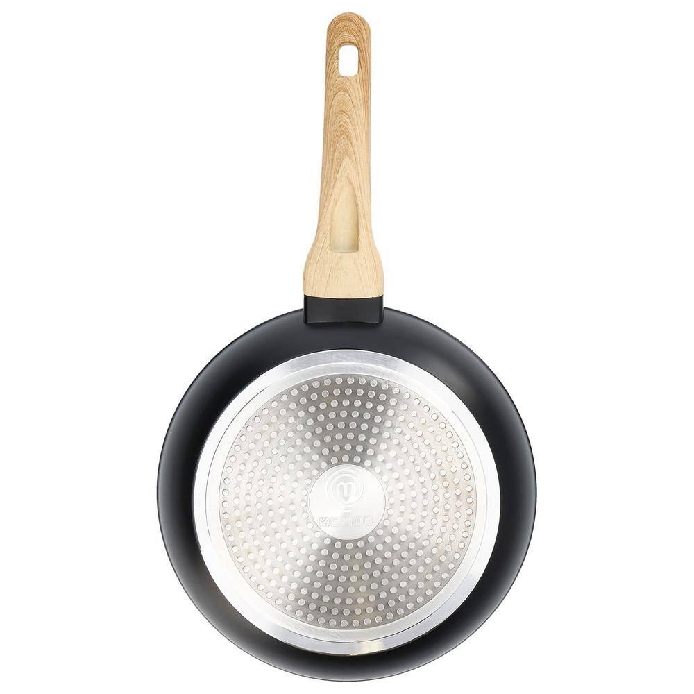 12 in. Aluminum Frying Pan with Soft-Touch Bakelite Handle - Hercitys