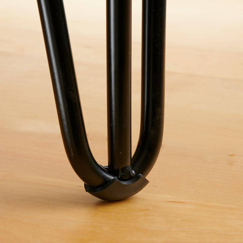 16 in. Black Matte Steel Hairpin Table Legs (4-Pack) - Hercitys