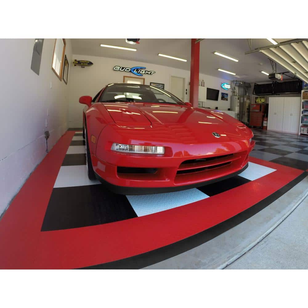 12 in. x 3 in. Black Modular Female Edging Kit (22-Piece, includes 2 Corner Edges) - Hercitys