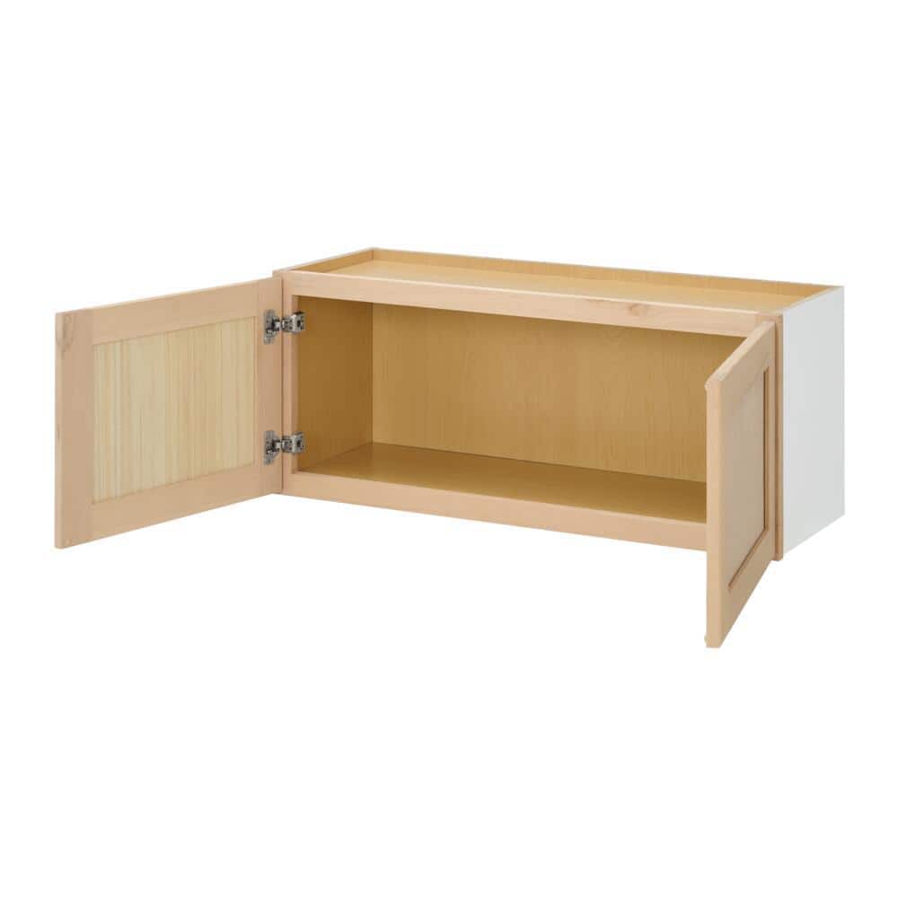 36 in. W x 12 in. D x 15 in. H Ready to Assemble Wall Bridge Kitchen Cabinet in Unfinished with CLICKREADY Technology - Hercitys