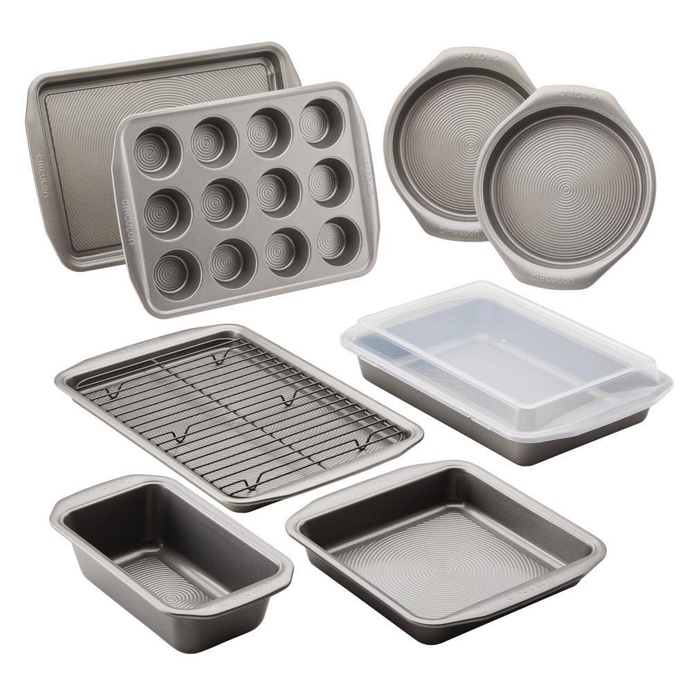 10-Piece Gray Bakeware Set - Hercitys