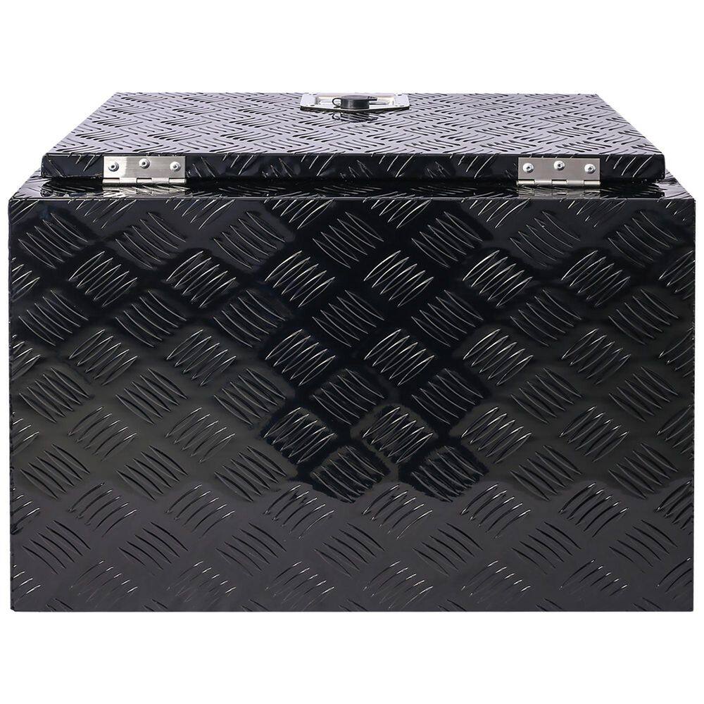 31 Gal. Black Aluminum Deck Box - Hercitys