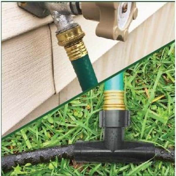 3/8 in. Dia x 100 ft. 20-Piece Garden Soaker Hose Kit - Hercitys