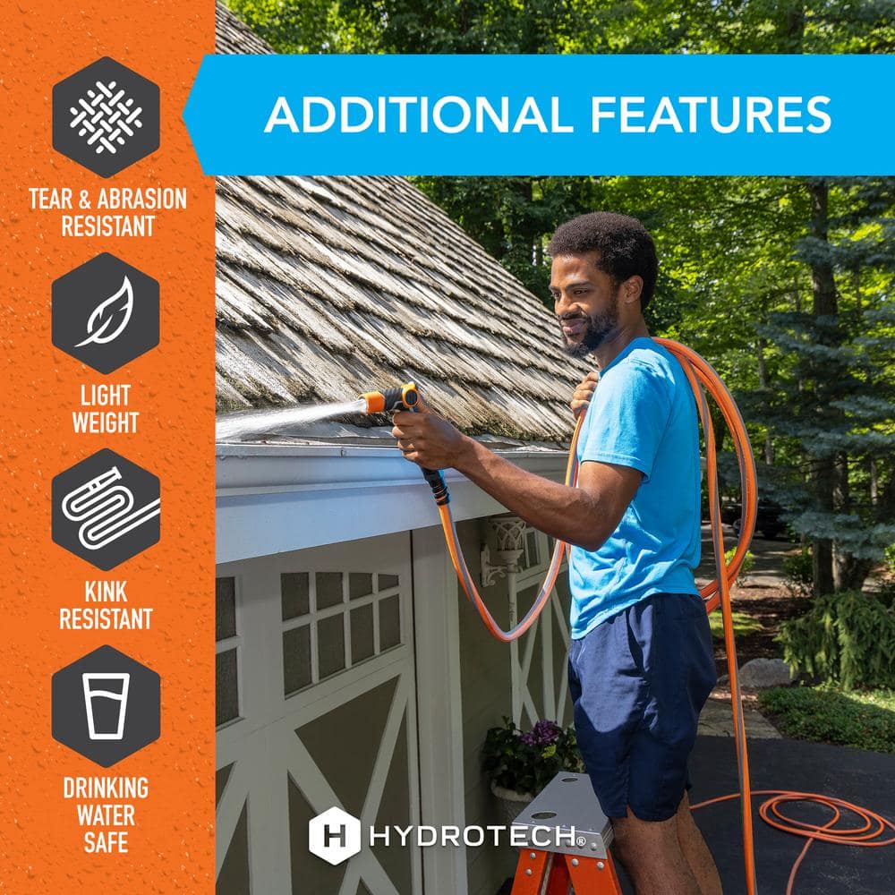 5/8 in. Dia x 75 ft. Flexible FlatJacket Garden Water Hose - Hercitys