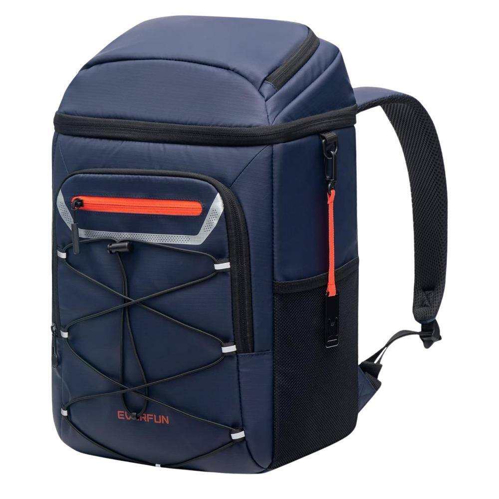 25 Liters Backpack Insulated Leakproof with 2 Insulated Compartments Waterproof, Lightweight Soft-Sided Cooler, Blue - Hercitys