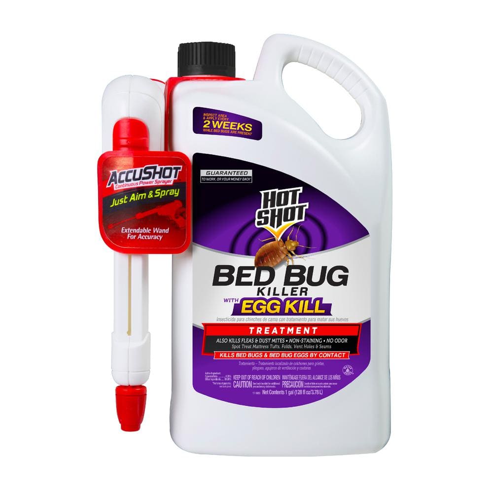1 Gal. Ready-to-Use Bed Bug and Flea Killer Treatment with Egg Kill AccuShot Sprayer - Hercitys