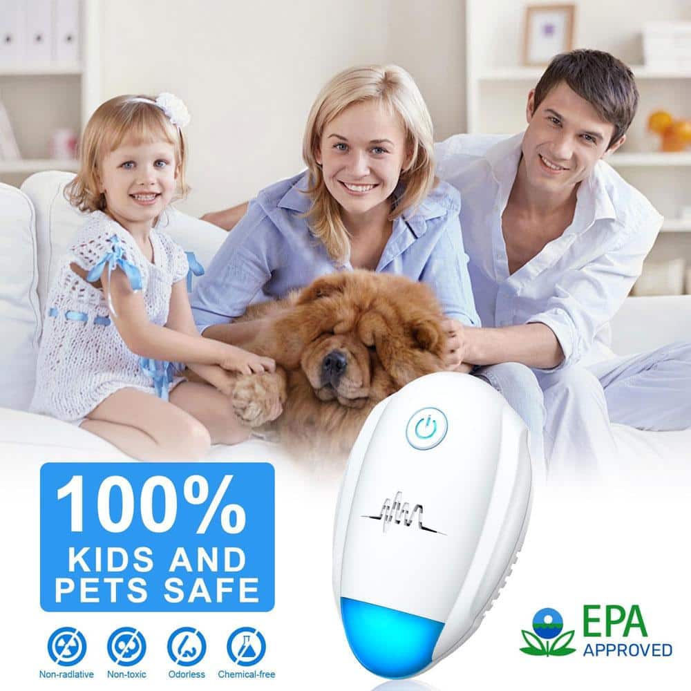 3-5-Watt Unscented Ultrasonic Indoor Pest Repellent Plug for Bugs, Mice, Roach, Mosquitoes (6-Pack) - Hercitys