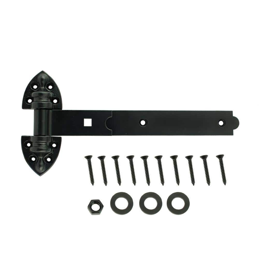 12 in. Black Extra Heavy-Duty Gate Tee Hinge - Hercitys