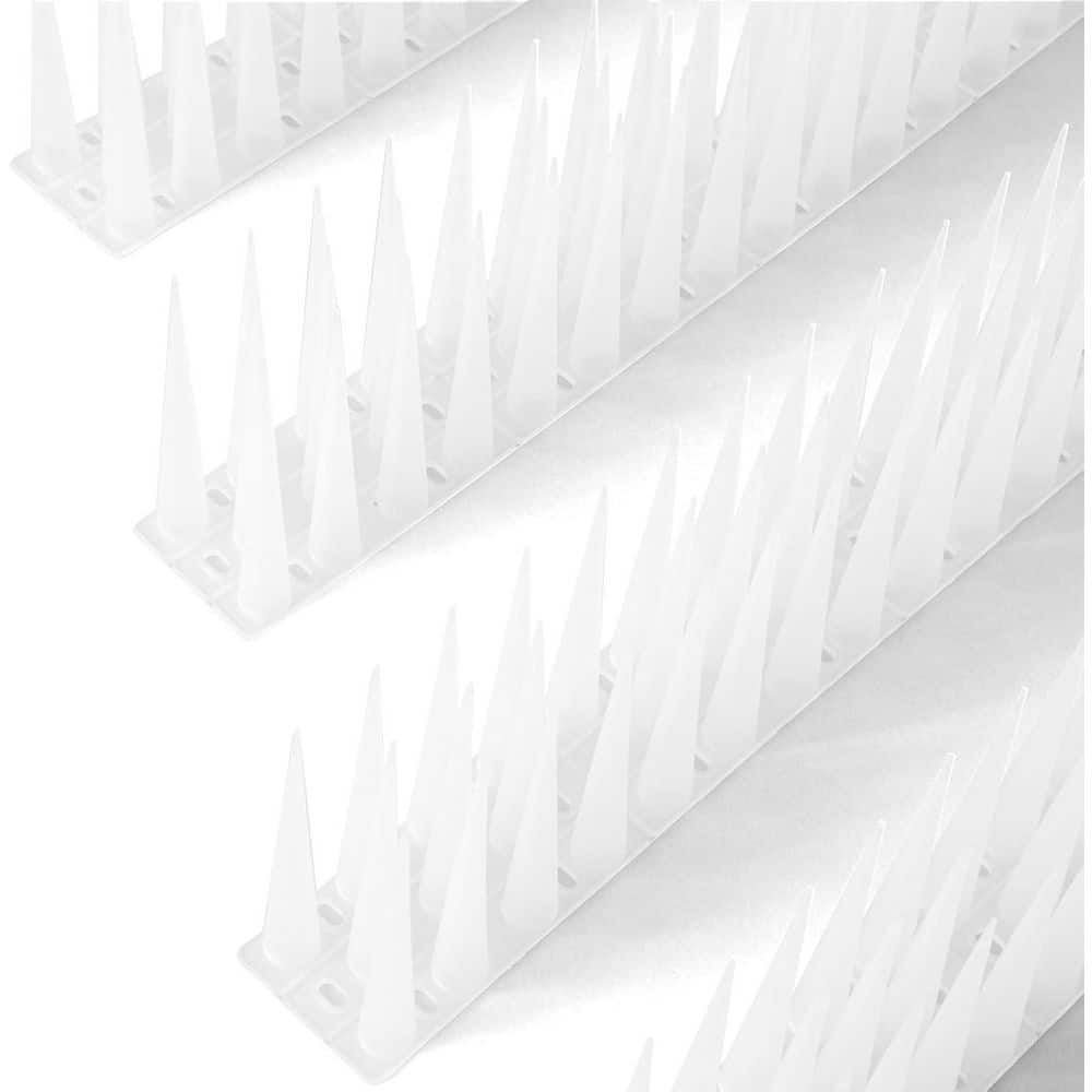 4 in. 8 ft. 2 in. Bird Spikes for Outdoor Use (3-Pack) - Hercitys