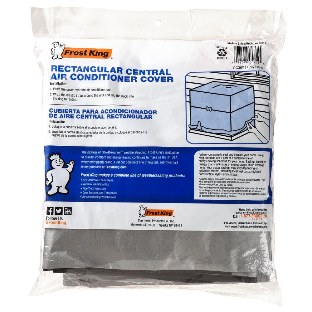36 in. x 48 in. x 34 in. Central Air Conditioner Cover - Hercitys