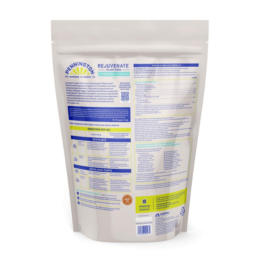 4 lbs. Rejuvenate Evergreen and Azalea Plant Food 4-3-3 - Hercitys