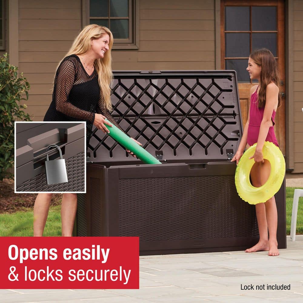 134 Gal. XL Resin Deck Box - Hercitys