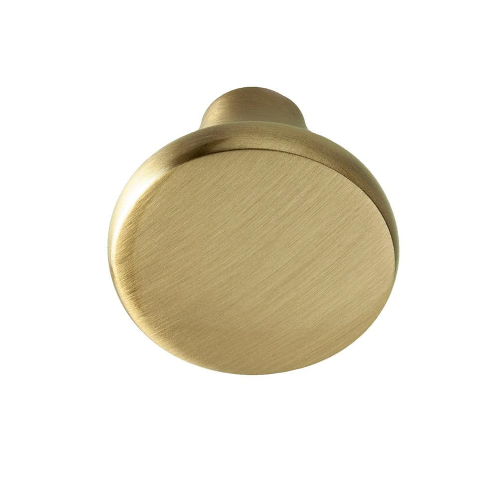 10-Pack Lancaster 1-1/8 in. (29 mm) Classic Satin Brass Round Cabinet Knob - Hercitys