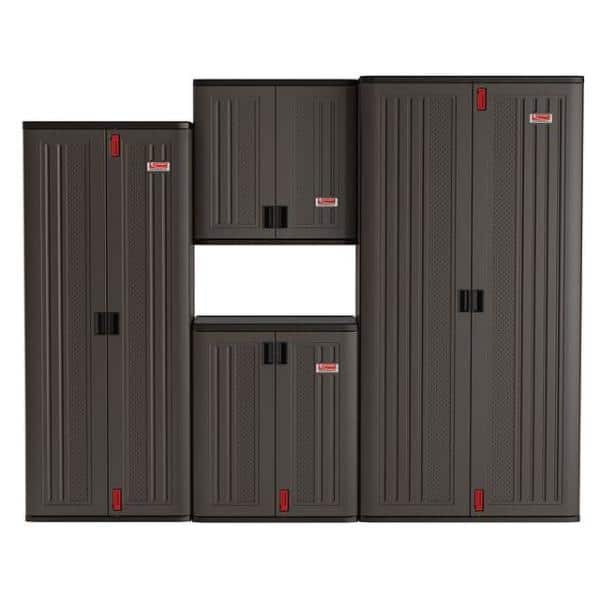 30 in. W x 36 in. H x 20.25 in. D Plastic Freestanding Garage Base Cabinet in Slate - Hercitys