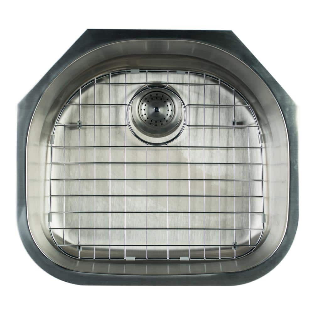 23 in. Undermount Single Bowl 18 Gauge Stainless Steel Kitchen Sink - Hercitys