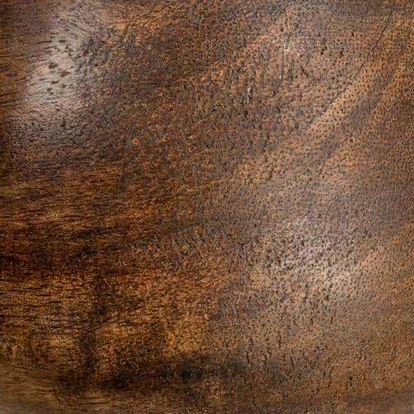5 in. 57 oz. Walnut Stained Finish Mango Wood Bowl - Hercitys