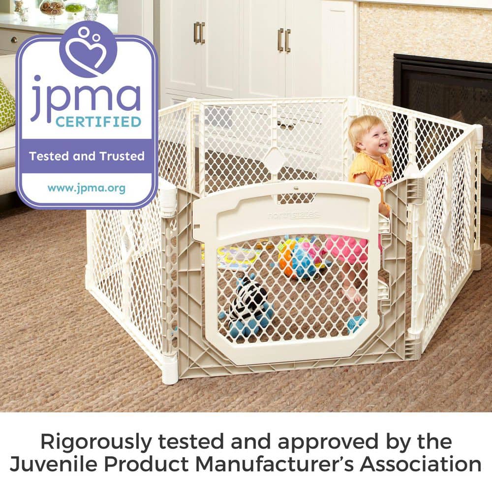 26 in. Superyard Ultimate 6-Panel Baby Play Yard - Hercitys