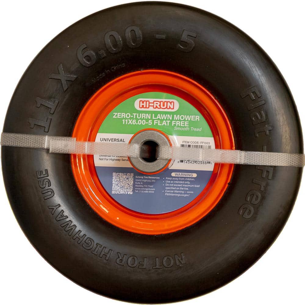 11 x 6.00-5 Flat-Free PU Assembly with Bushing (3/4 in.) Kits - Hercitys