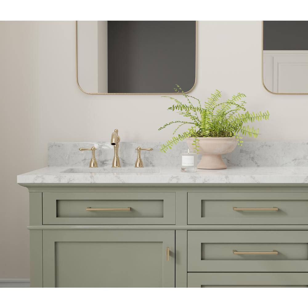 50-Pack Vail 2 in. (51 mm) Modern Satin Brass T-Shaped Cabinet Knob - Hercitys