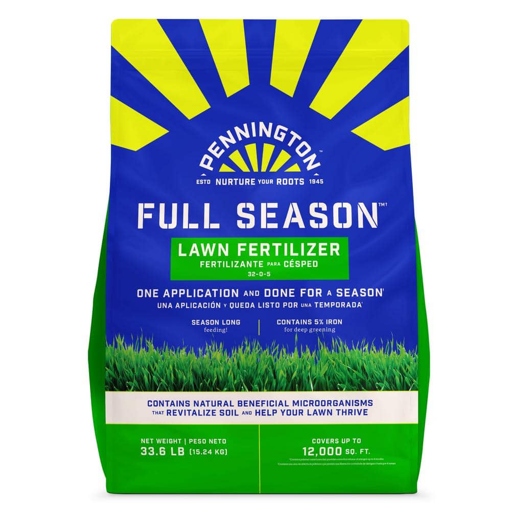 33.6 lbs. 12,000 sq. ft. Full Season Lawn Fertilizer Granules 32-0-5 - Hercitys