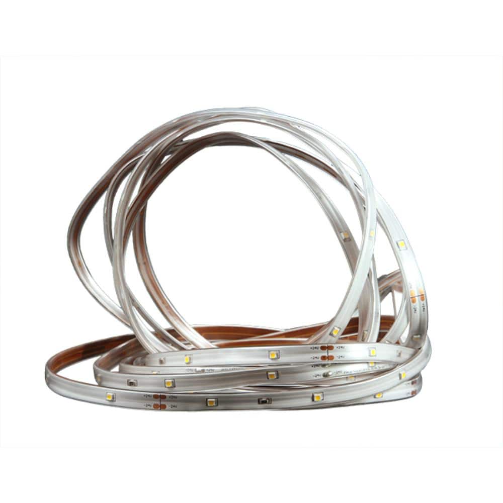 18 ft. 72-Light Red LED Outdoor Christmas Linear Tape Lighting with White Finish - Hercitys