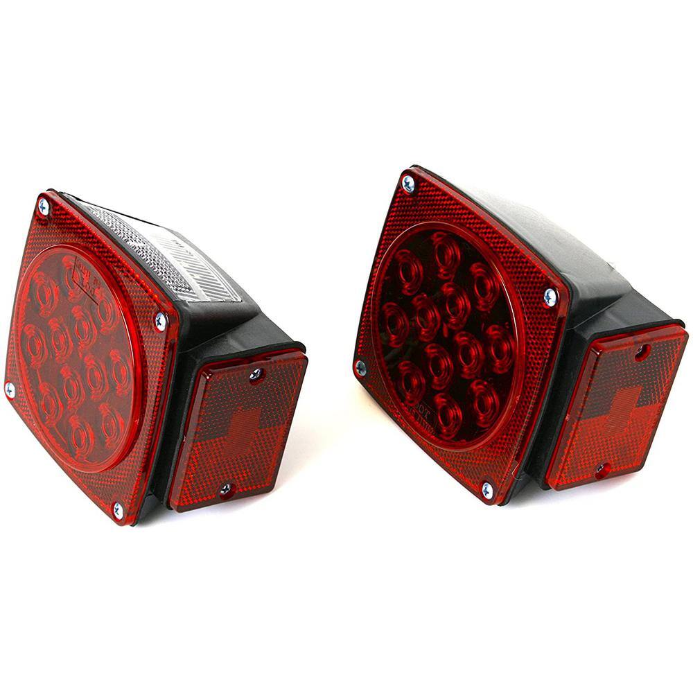 12-Volt ALL LED Submersible Trailer Tail Lights (Turn/Stop/Signal-Left/Right – DOT Compliant) - Hercitys
