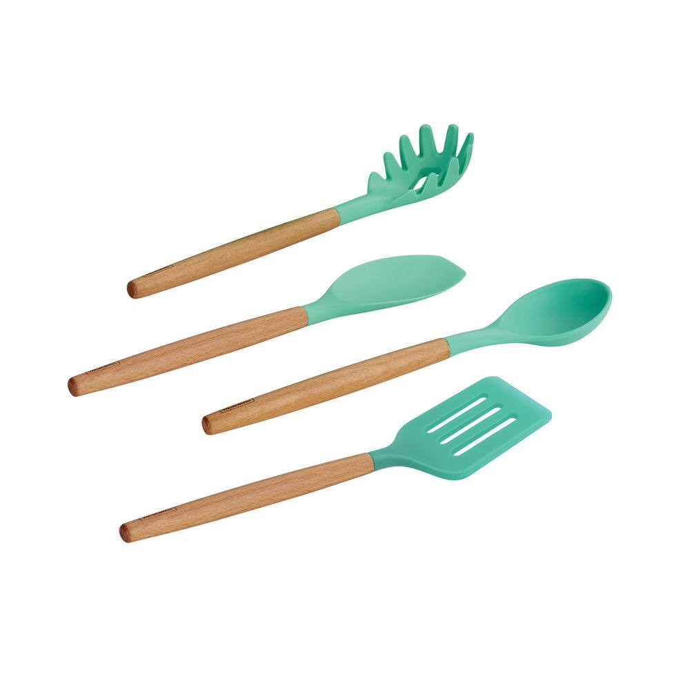 14-Piece Ceramic Cookware Set in Teal - Hercitys