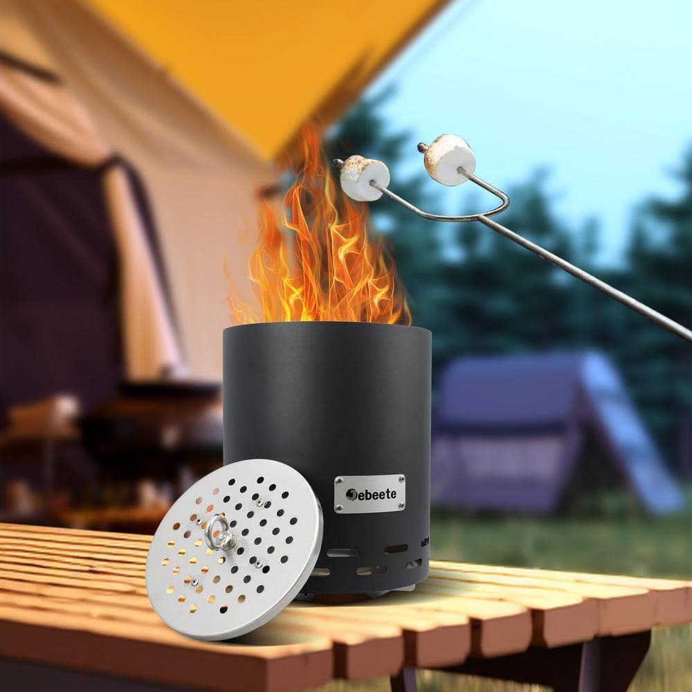 10 in. H Smokeless Tabletop Fire Pit, Mini Tabletop Fireplace for Patio and Outdoor Camping - Hercitys