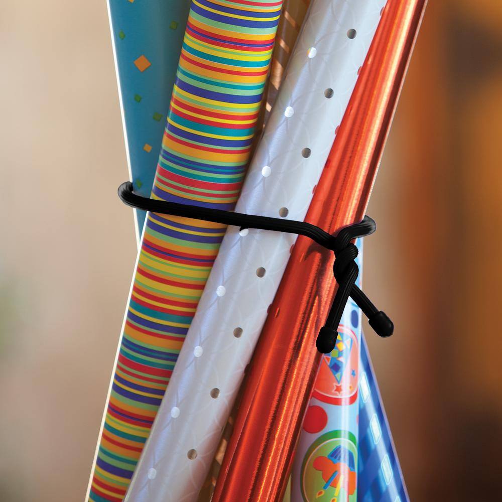 18 in. Gear Tie Propack in Black (6-Pack) - Hercitys