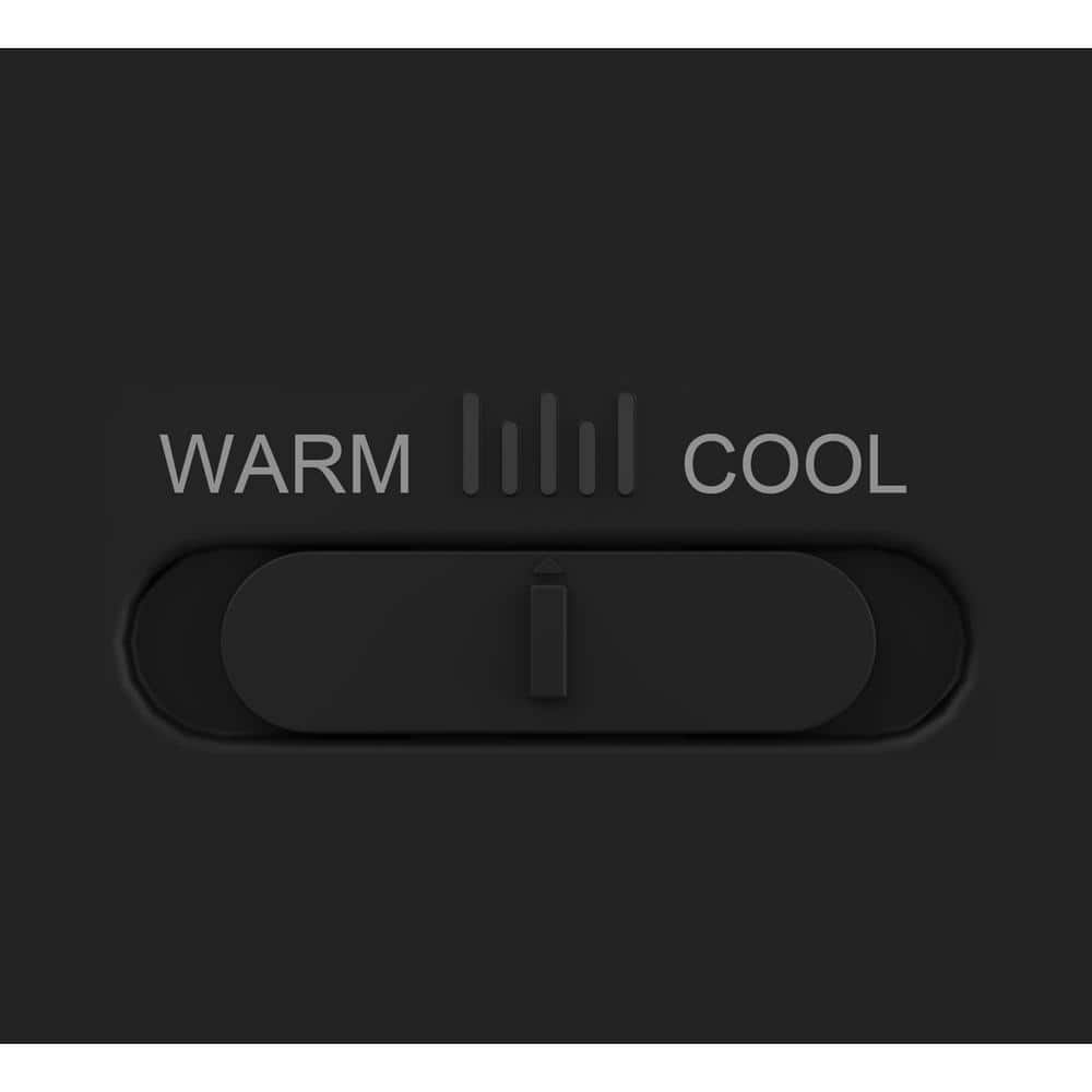 13 in. Matte Black Adjustable CCT Integrated LED Mini Pendant Semi-Flush Mount Light with White Acrylic Shade - Hercitys