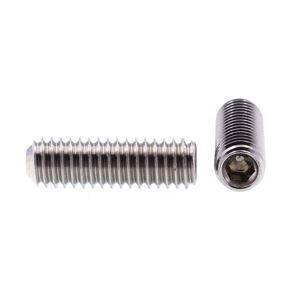 5/16 in.-18 x 1 in. Grade 18-8 Stainless Steel Internal Hex Headless Set Screws (10-Pack) - Hercitys