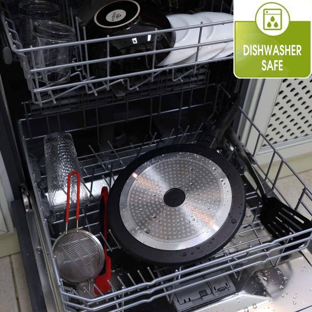 12.5 in. Aluminum Dual-Layer Nonstick Coating Quick Cleanup Crepe Pan Bakelite Handle Design Induction Compatible - Hercitys