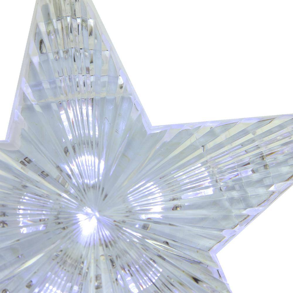 2 ft. 3-Light White Cascading Snowfall Star Christmas LED Lights - Hercitys