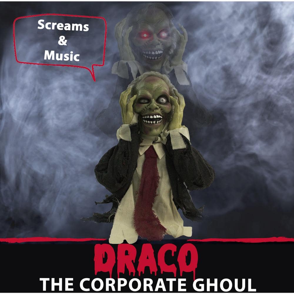 20 in. Touch Activated Pop-Up Animatronic Ghoul - Hercitys