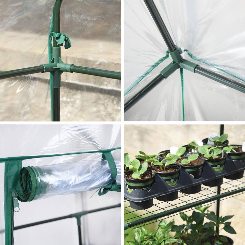 4 ft. 8 in. x 2 ft. 4 in x 6 ft. 4 in. Mini Greenhouse - Hercitys