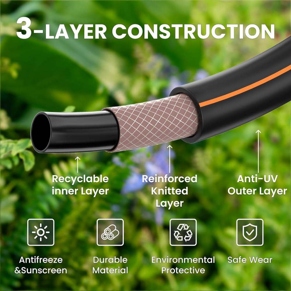 5/8 in. Dia x 25 ft. Hybrid Garden Hose with Swivel Handle - Hercitys