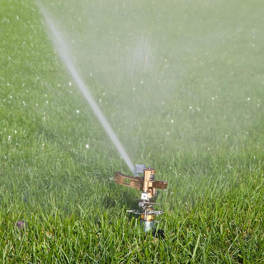 25PJDAC Riser-Mounted Brass Impact Sprinkler, Adjustable 20-41 ft. - Hercitys