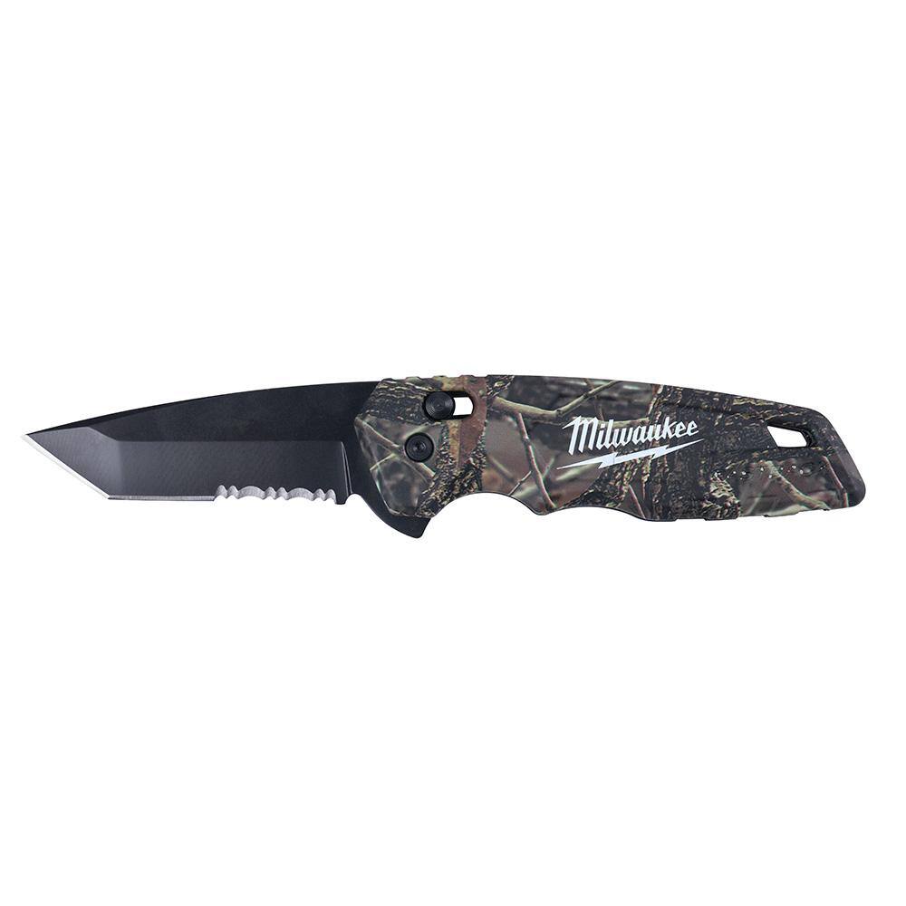 15 in. Ultimate Jobsite Backpack with FASTBACK Camo Stainless Steel Spring Assisted Folding Knife (2-Piece) - Hercitys